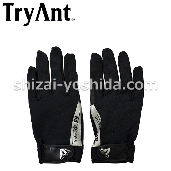 PU手袋「#621」ブラック TryAnt GLOVE MIXTURE シリーズ ストレッチタッチ（タッチパネル5本指対応 グローブ）10双セット  物流資材のヨシダ