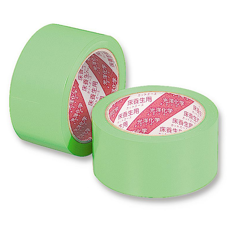光洋化学 カットエースFG 50mm×50m 緑 1ケース（30巻入り）床養生テープ 物流資材のヨシダ